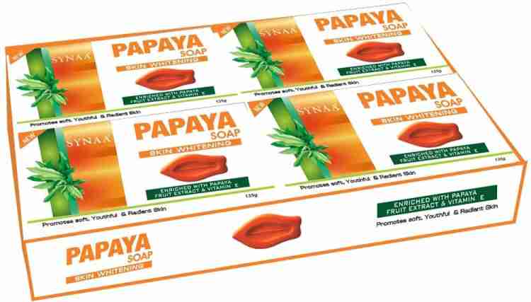 Synaa Papaya Soap Skin Whitening Soap With Vitamn E Price in