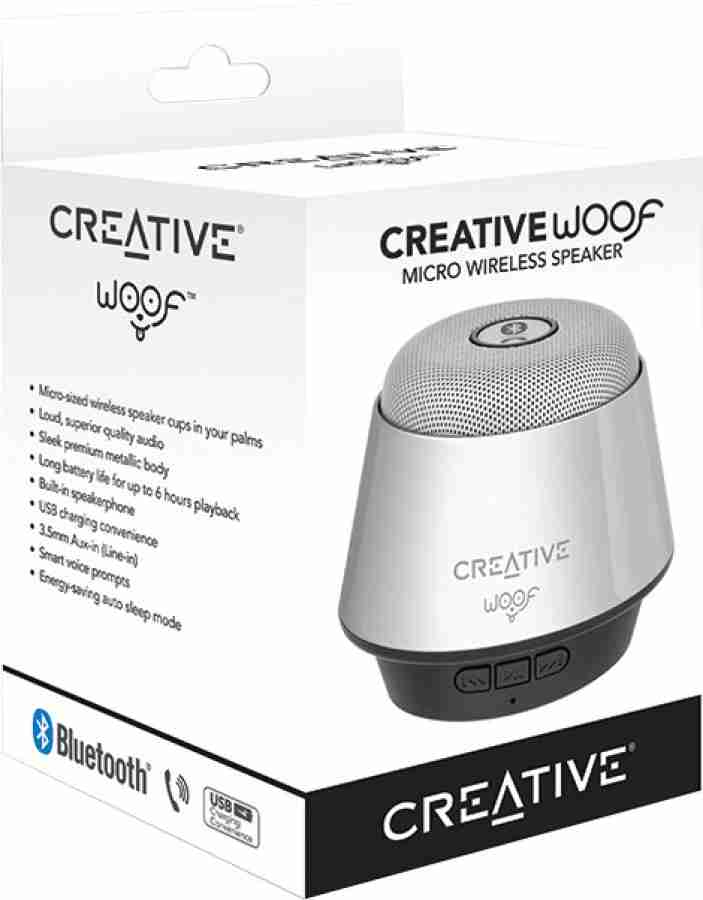 Creative woof sale bluetooth speaker