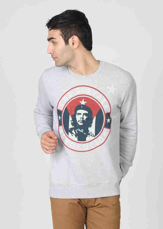 CHE GUEVARA Full Sleeve Printed Men Sweatshirt Buy Grey CHE GUEVARA Full Sleeve Printed Men Sweatshirt Online at Best Prices in India Flipkart