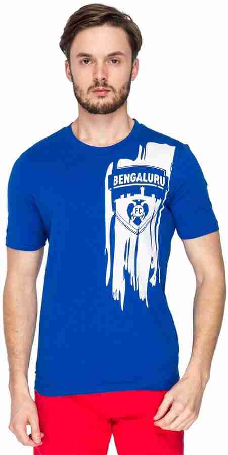 Bengaluru FC Graphic Print Men Round Neck Blue T Shirt Buy BLUE