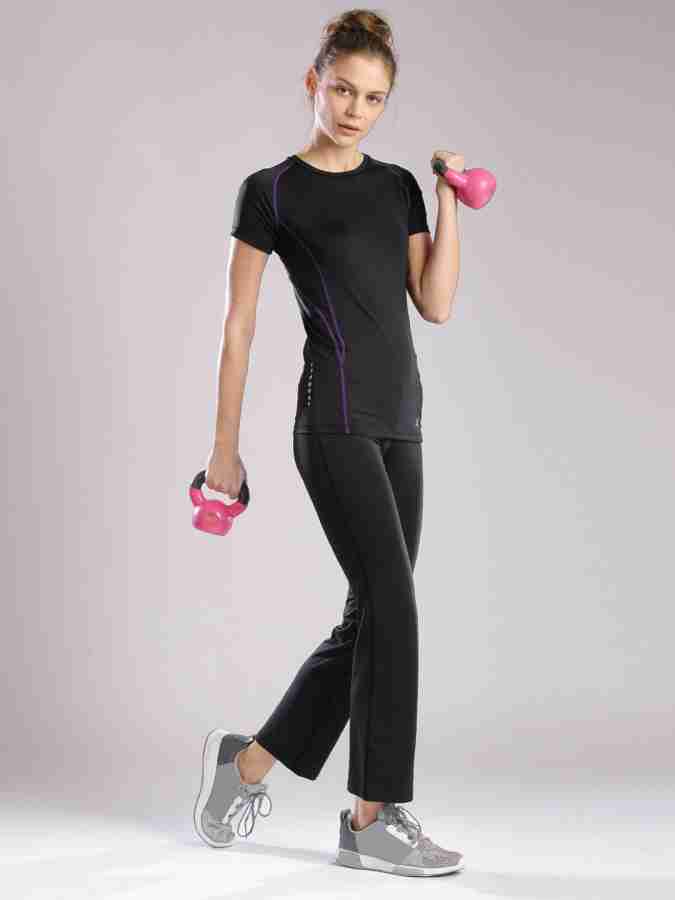 Buy HRX By Hrithik Roshan Women Black Solid Joggers - Track Pants for Women  18228316