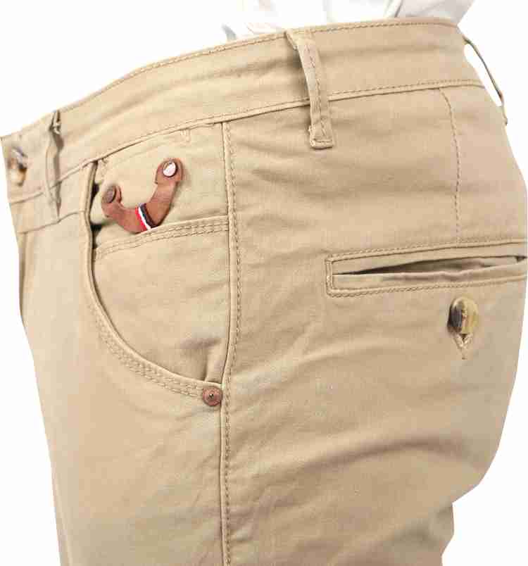 Nostrum Jeans Slim Fit Men Beige Trousers Buy Nostrum Jeans Slim