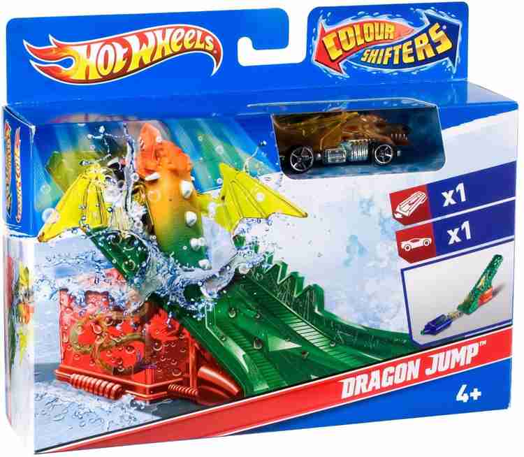 HOT WHEELS Color Shifters Creatures Dragon Jump Playset Color