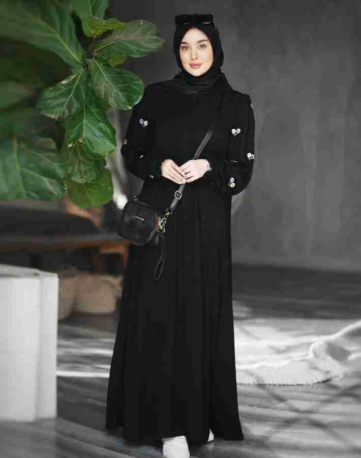 maabaya Polyester Solid Abaya With Hijab Price in India Buy maabaya Polyester Solid Abaya With Hijab online at Flipkart