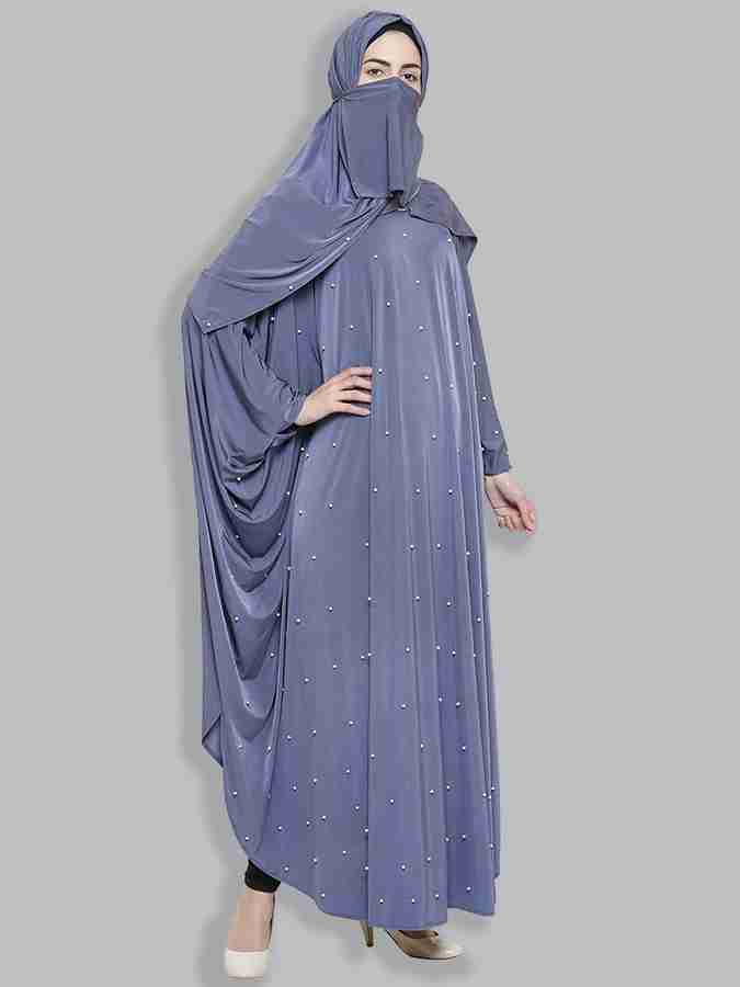ZUZUU Cotton Blend Self Design Solid Abaya With Hijab Price in India Buy ZUZUU Cotton Blend Self Design Solid Abaya With Hijab online at Flipkart