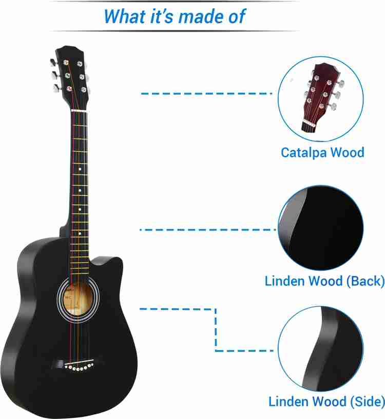 Flipkart SmartBuy 38C Classic black 38 Acoustic Guitar Linden Wood Plastic Right Hand Orientation Price in India Buy Flipkart SmartBuy 38C Classic black 38 Acoustic Guitar Linden Wood Plastic Right Ha...