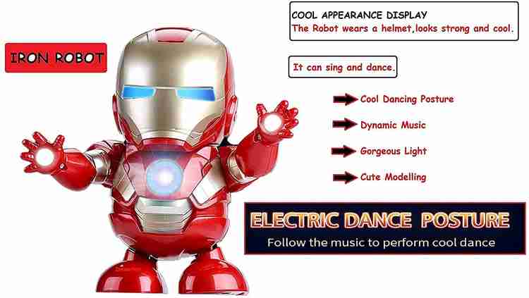 TRIFECTA Dancing Iron Man Dance Hero Dancing Robot with Music