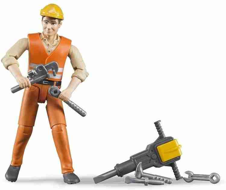 Bruder Construction Worker with Tools and Accessories