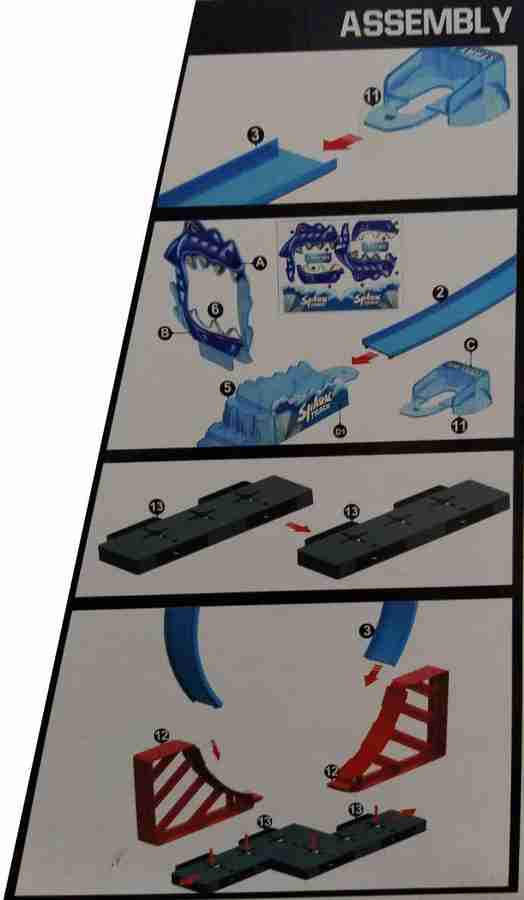 Hot wheels shop shark track instructions