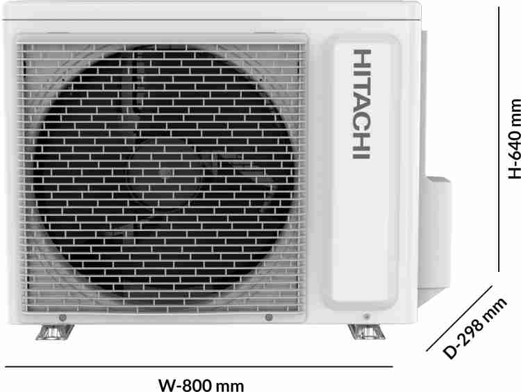 Hitachi Iconic wave design 2023 Model 1.8 Ton 2 Star Split Soft dry Silent  Air Ambience Light R 32 AC - White