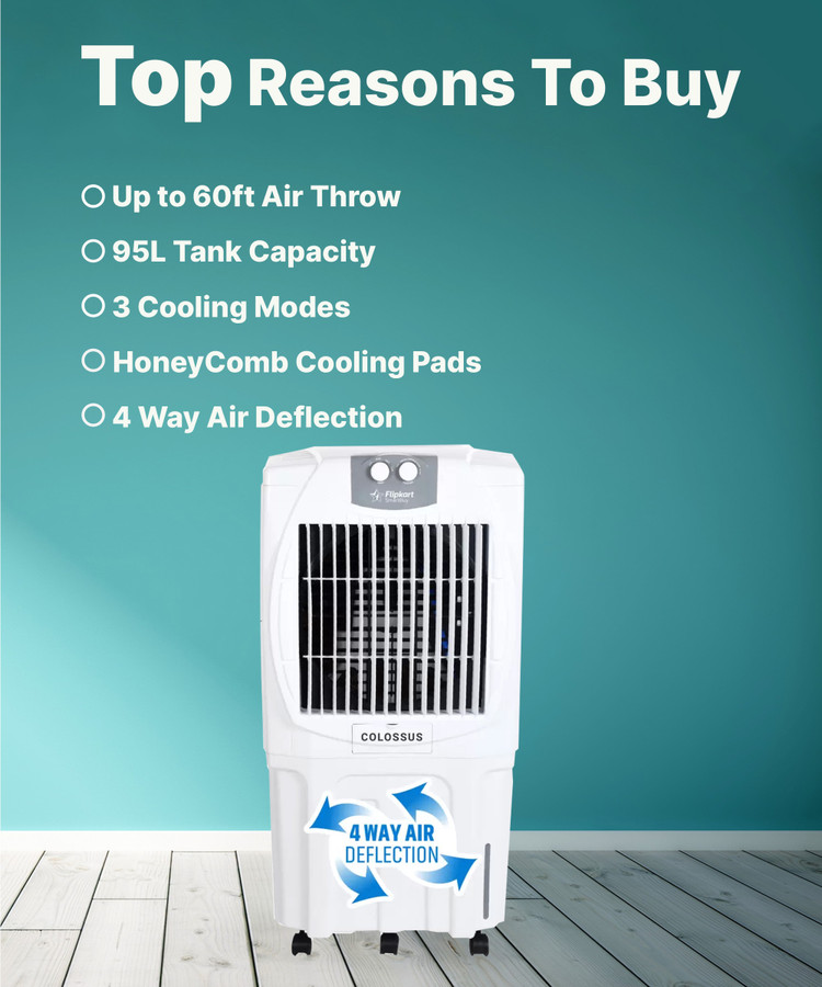 Flipkart SmartBuy 95 L Desert Air Cooler Price in India Buy Flipkart SmartBuy 95 L Desert Air Cooler online at Flipkart