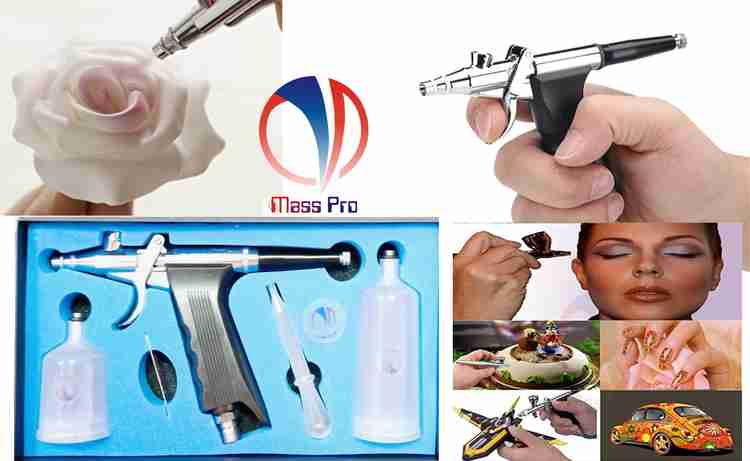 Mass Pro AIRBRUSH SPRAY GUN WITH INK CUP AIR BRUSH PAINT ART TOOL