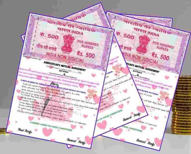 RishabhEcom Love Agreement Certificate Love Contract Agreement