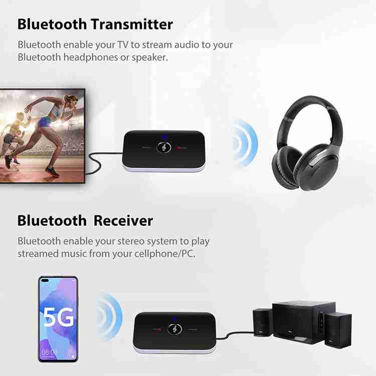 Tv bluetooth transmitter for 2 headphones outlet