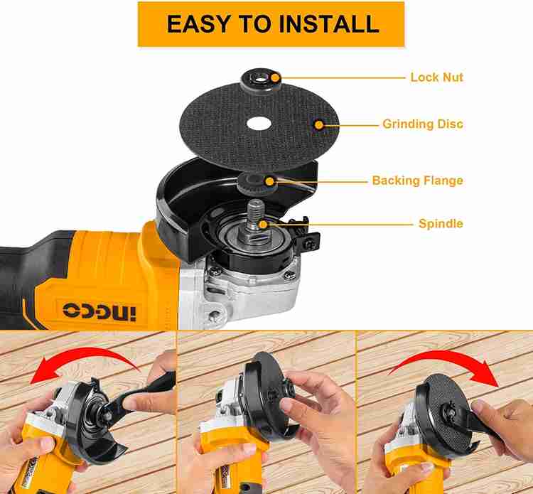 Lithium sales angle grinder