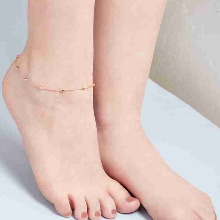 Rose gold deals anklets