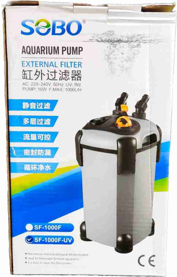 External water filter for aquarium shop