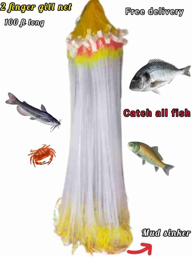 Fishers cart 2 Finger gill net ( 50 ft long 5 ft height) high