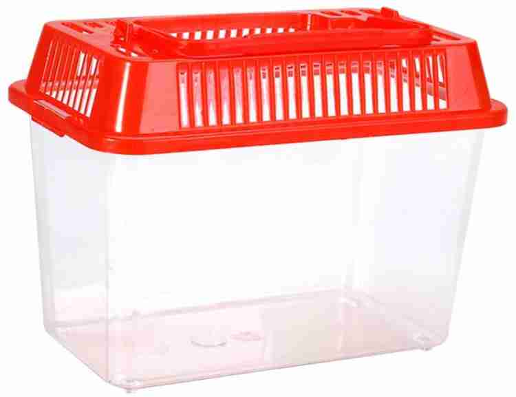 Shirlip Mini Fish Tank- Plastic Handheld Fish Tank for Turtle and