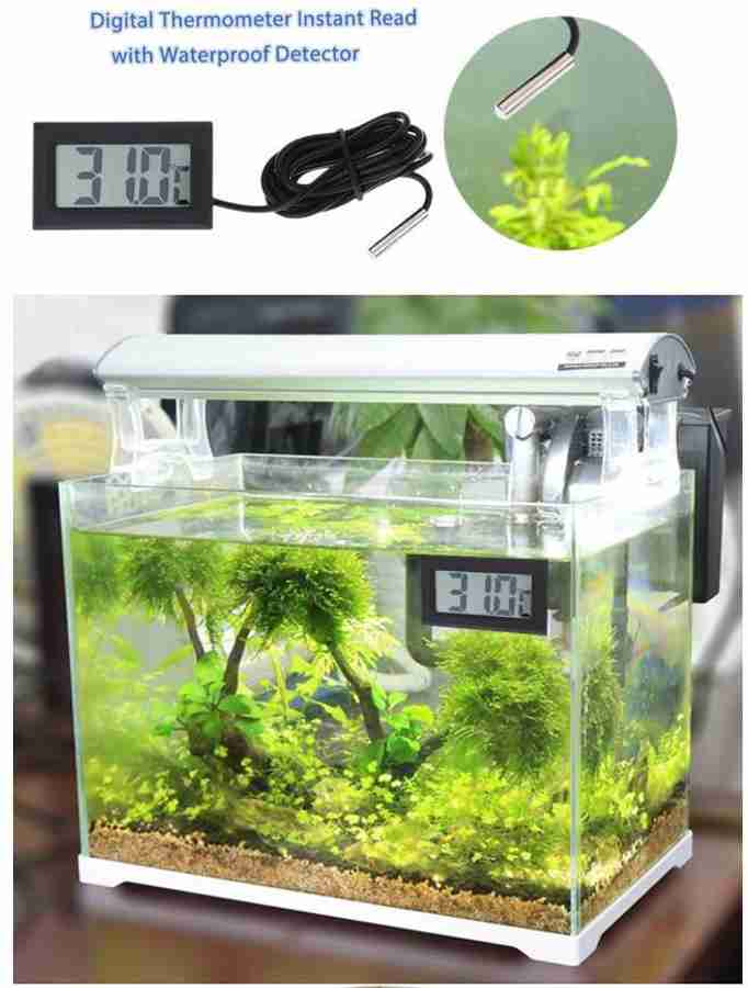 YUV S Mini LCD digital thermometer sensor wired for Room temperaure fridges Indoor Outdoor Portable Pocket LCD Electronic Temperature Meter Tester Instant Read Thermocouple Instant Read Thermocouple K...