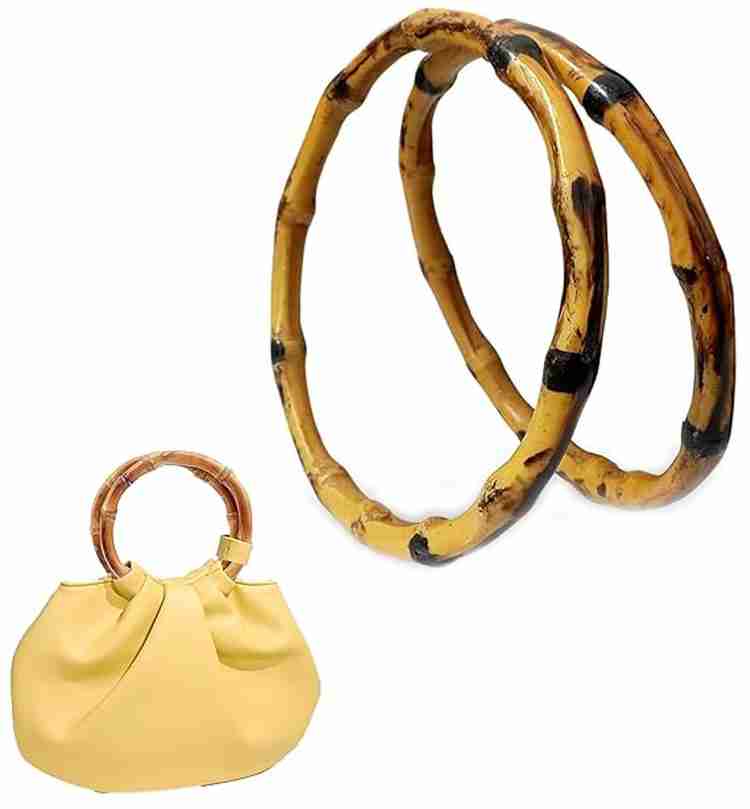 Aakriti Artificial Bamboo Purse Handles Round Plastic Ring Holder For DIY Beach Bag Artificial Bamboo Purse Handles Round Plastic Ring Holder For DIY Beach Bag shop for Aakriti products in