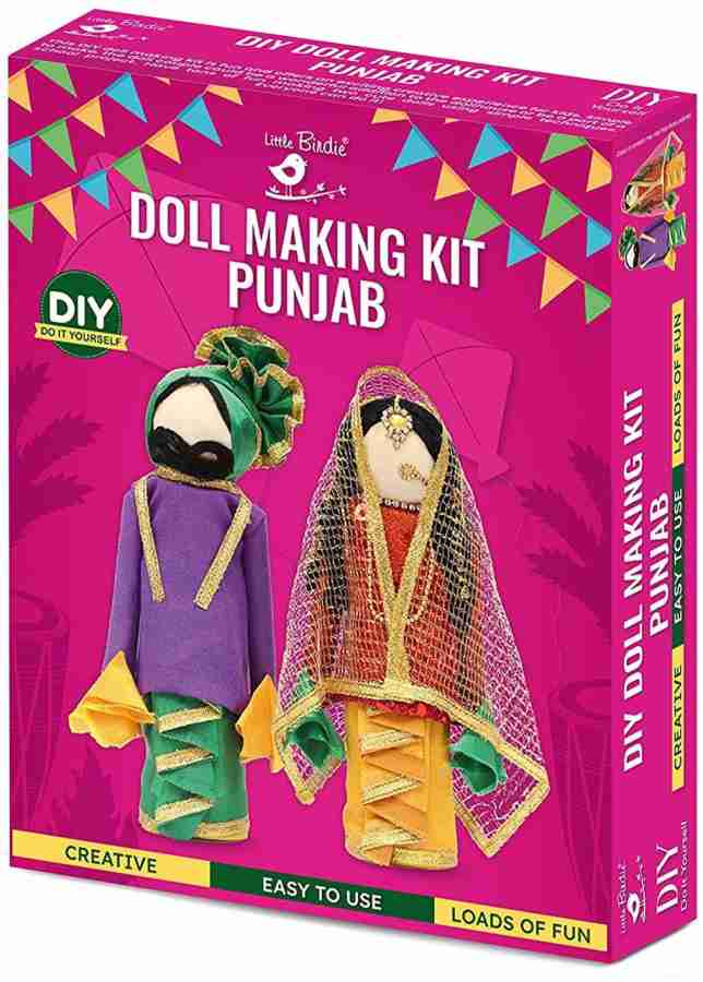 LITTLE BIRDIE DIY Indian traditional doll making craft kit- Punjab - DIY  Indian traditional doll making craft kit- Punjab . Buy Doll toys in India.  shop for LITTLE BIRDIE products in India.