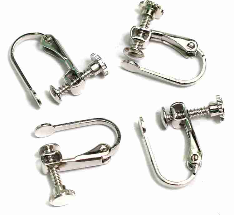 5 Pairs Brass Screw Back Clip on Earring Finding 15x12mm for Jewellery Making Earring Finding shop for Beadsnfashion products in India. Flipkart