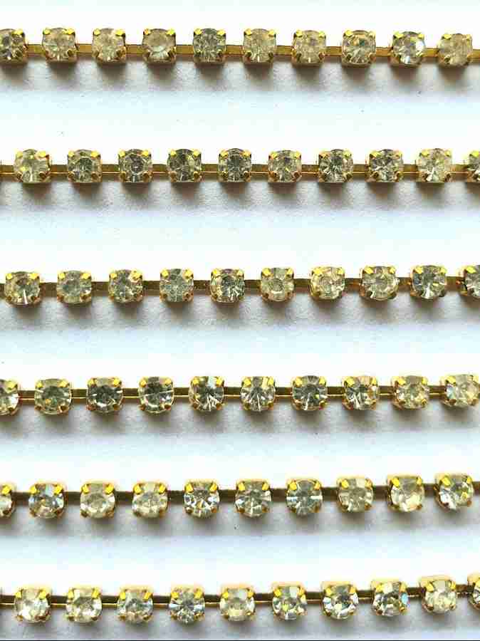 White stone chain for jewellery making discount