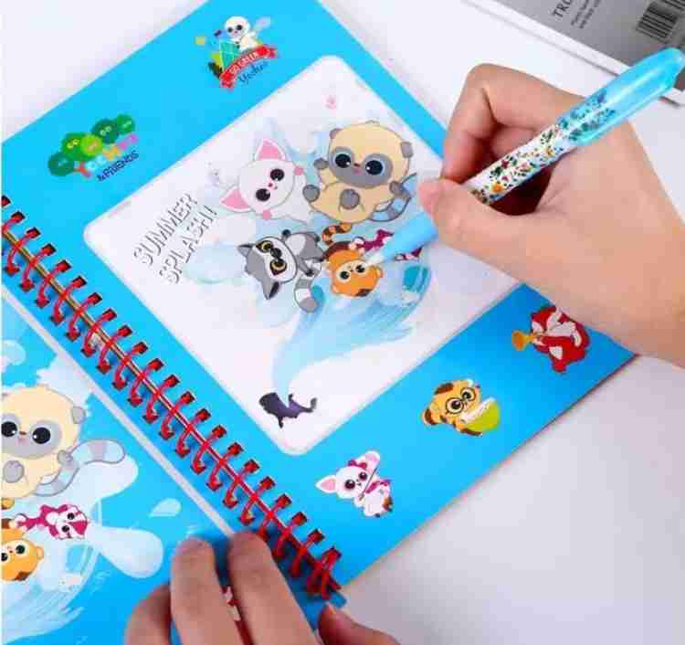 Reusable Coloring Book Magic Water Drawing Painting Sensory Kids