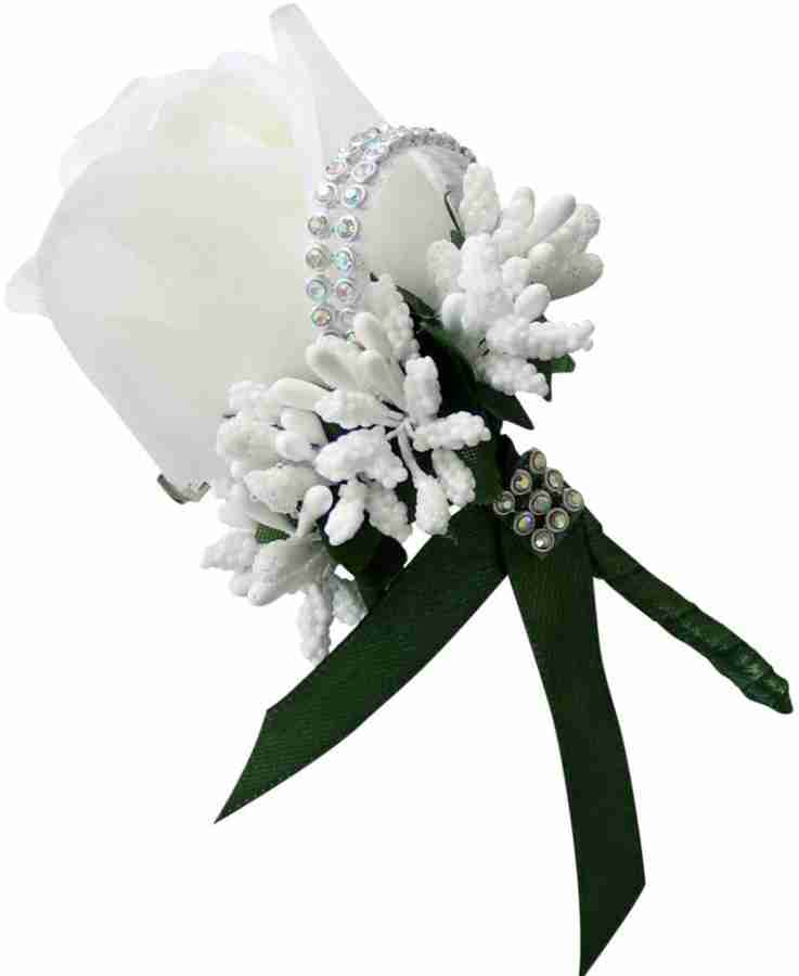 Calandis Stimulation Rose Flower Brooch Pin Wedding Corsage Pin