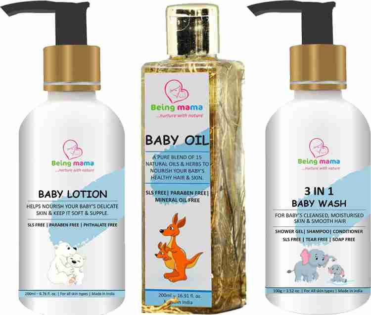 Baby Body Lotion, Baby Shampoo, Baby Oil