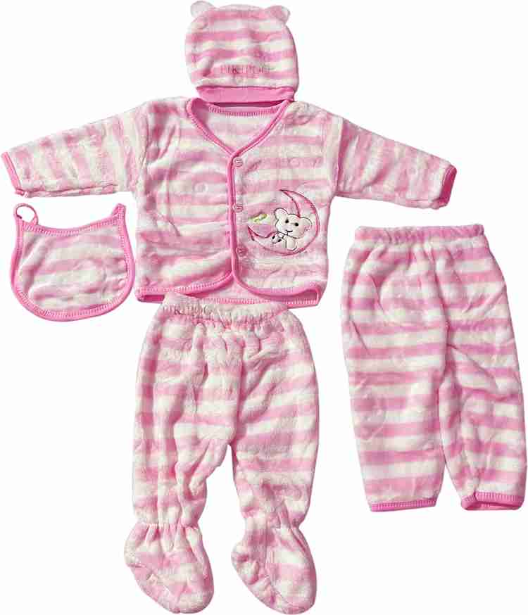 PIKIPOO Newborn Baby Winter Clothes 5Pcs Sets Cotton Baby Boys Girls Unisex 0 4 Months Buy Baby Care Combo in India Flipkart