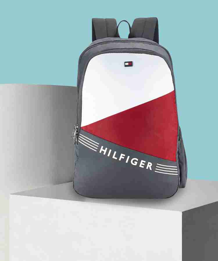 TOMMY HILFIGER Bentley 24 L Laptop Backpack Grey Price in India Flipkart
