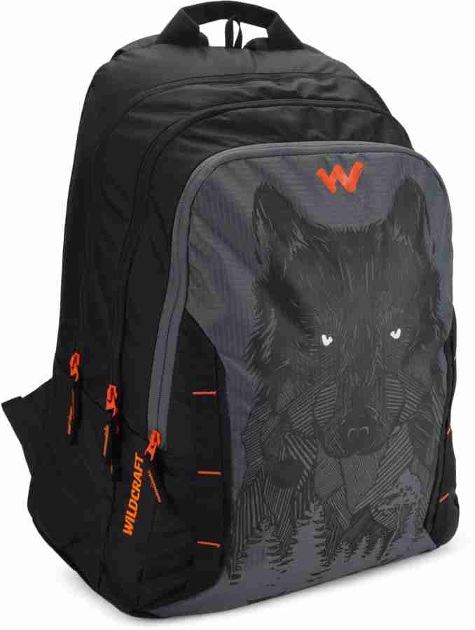 Wildcraft 44 ltrs wolf_blk casual sales backpack