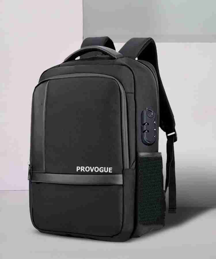 PROVOGUE Anti Theft backpack with combination lock for Men and Women 32 L Laptop Backpack Black Price in India Flipkart