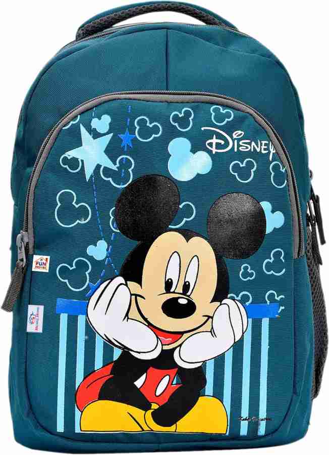 Heart Home Rexien Waterproof Lightweight Disney Mickey Mouse Print Backpack Green 20 L Backpack Green Price in India Flipkart