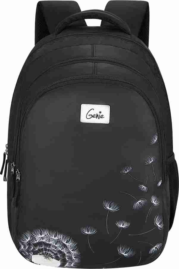 Genie Sway School Bag for Girls. Black backpack for women. More Volume 3 zips 36 L Laptop Backpack Black Price in India Flipkart