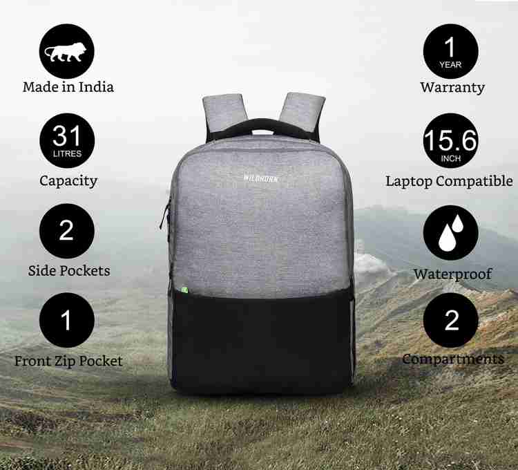 Laptop compatible backpack top