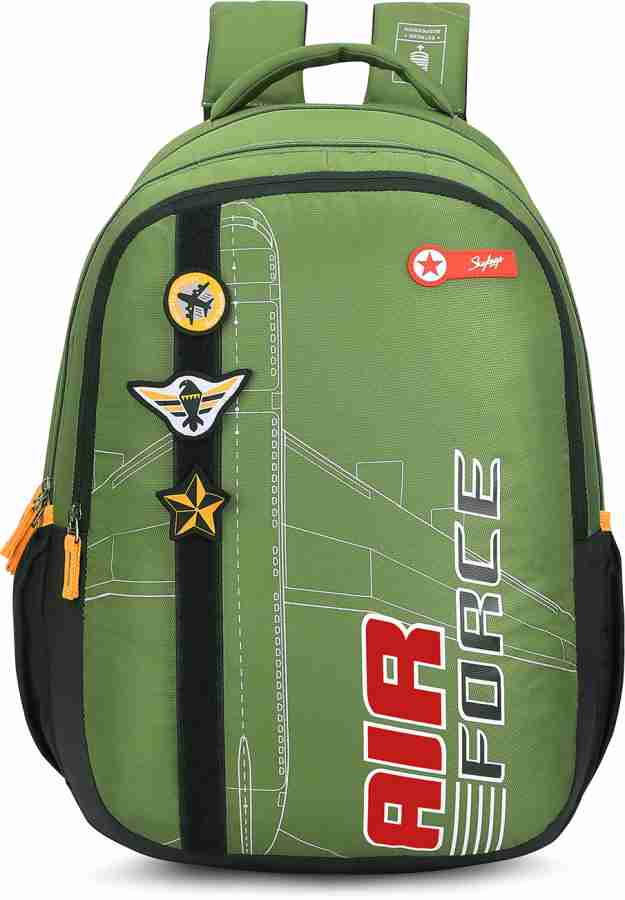 SKYBAGS MAZE PRO 06 SCHOOL BACKPACK GREEN BLACK 35 L Backpack Green Black Price in India Flipkart