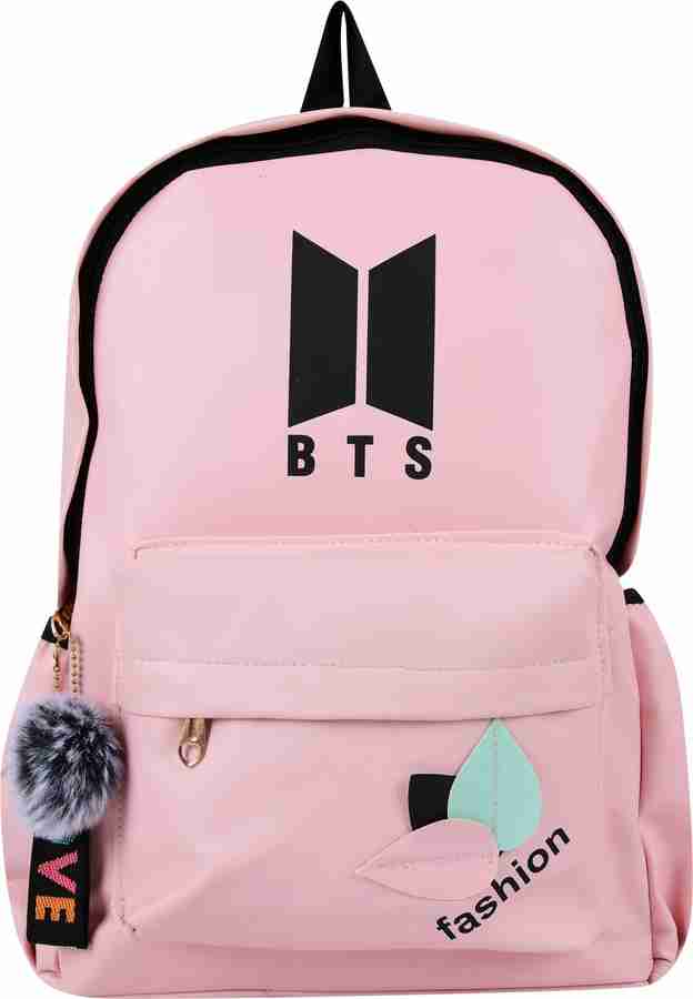 Zokar Stylish Pink Bts Bag For Girls 20 L Backpack Pink Price in India Flipkart