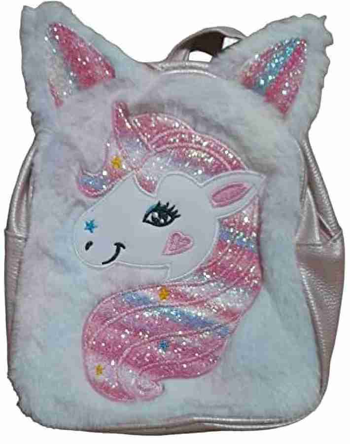 N J FASHION HUB Unicorn Sequin Bags for Kids Glitter Bag for