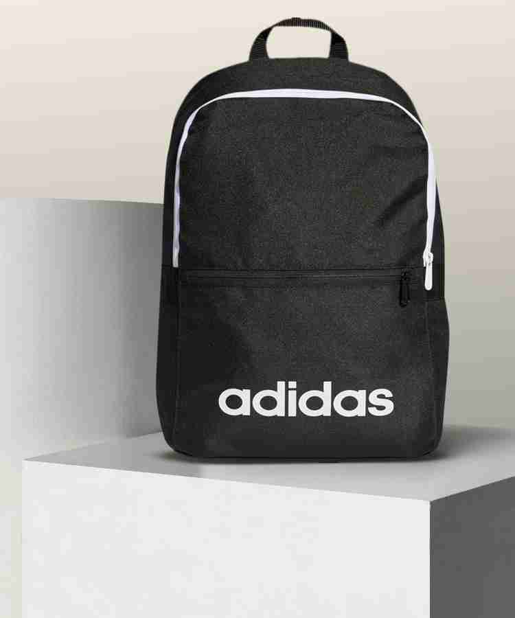 ADIDAS LIN CLAS BP DAY 23 L Backpack BLACK BLACK WHITE Price in India Flipkart