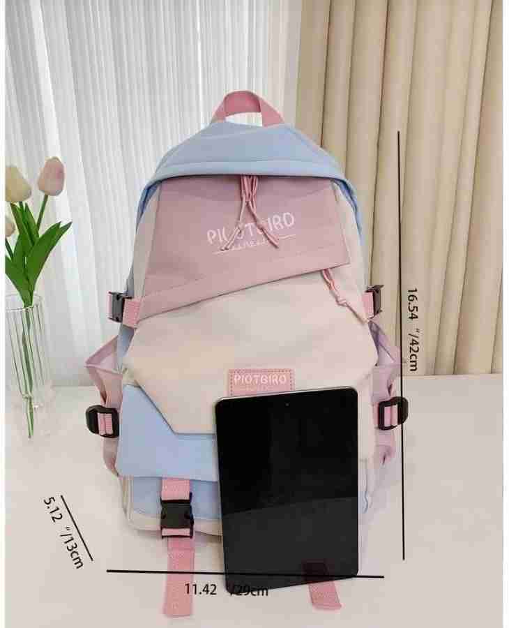 Toingo Inter college Korean Backpack for Girls High School Bags Women Casual Bookbag 22 L Backpack Blue Price in India Flipkart