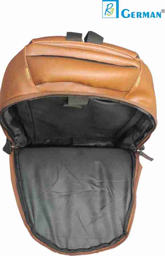 R3 GERMAN Leather Laptop Bag Tan Brown 20.5 L Laptop Backpack Tan Brown Price in India Flipkart