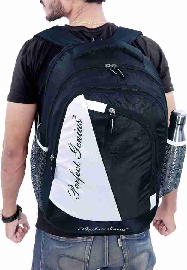 PERFECT GENIUS school college bag 30 L Backpack black Price in India Flipkart