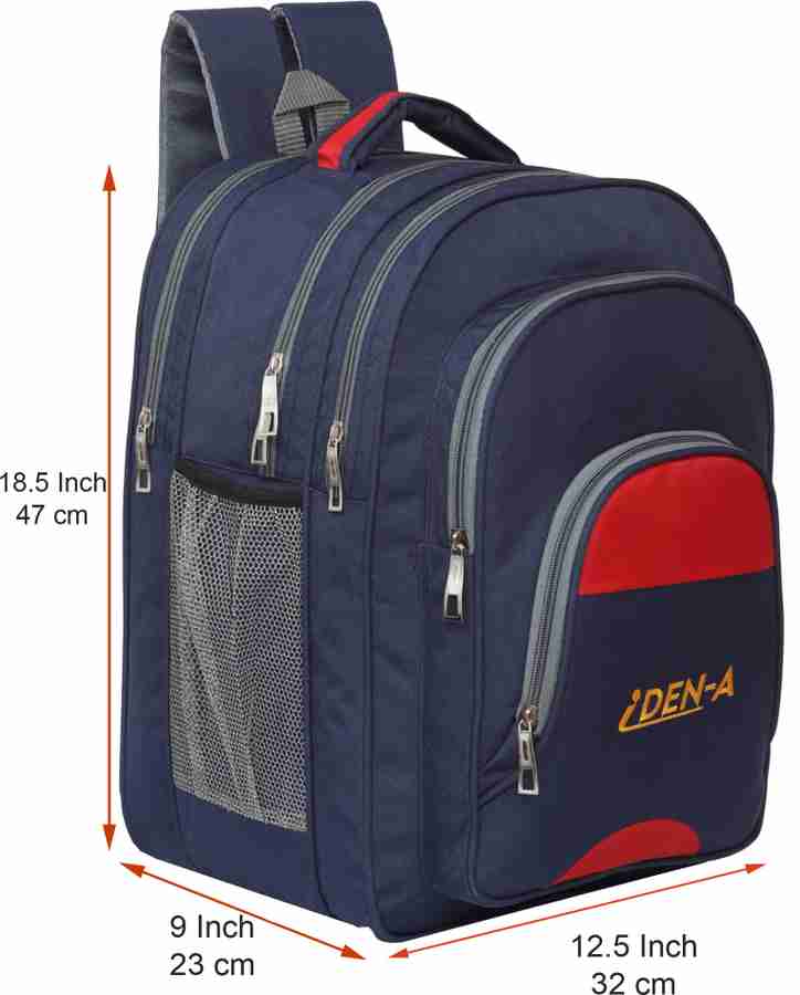 Idena 5 Pocket School Bag for 5th to 10th Class Students Waterproof Backpack 50 L 50 L Backpack Navy blue Price in India Flipkart