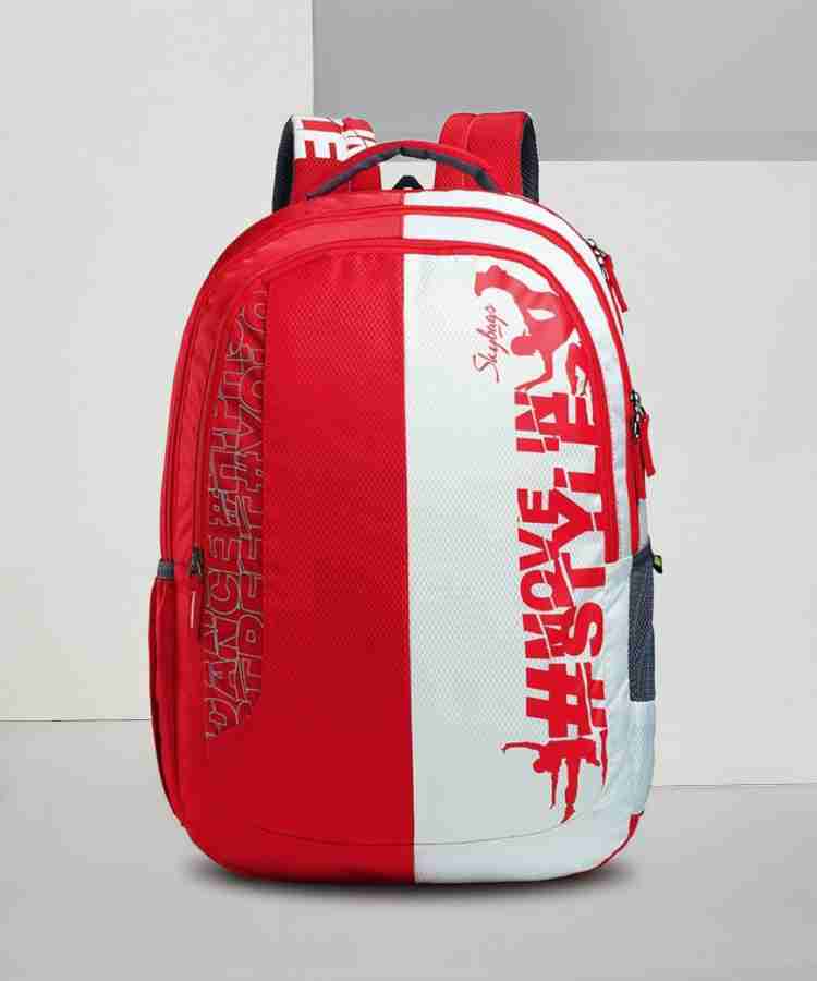 Skybags red hotsell and white