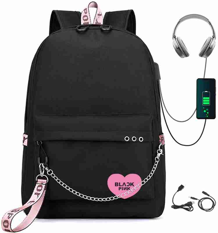 PALAY School Bags for Girls Blackpink Kpop Theme Prints School Backpack 3 L Backpack Black Price in India Flipkart