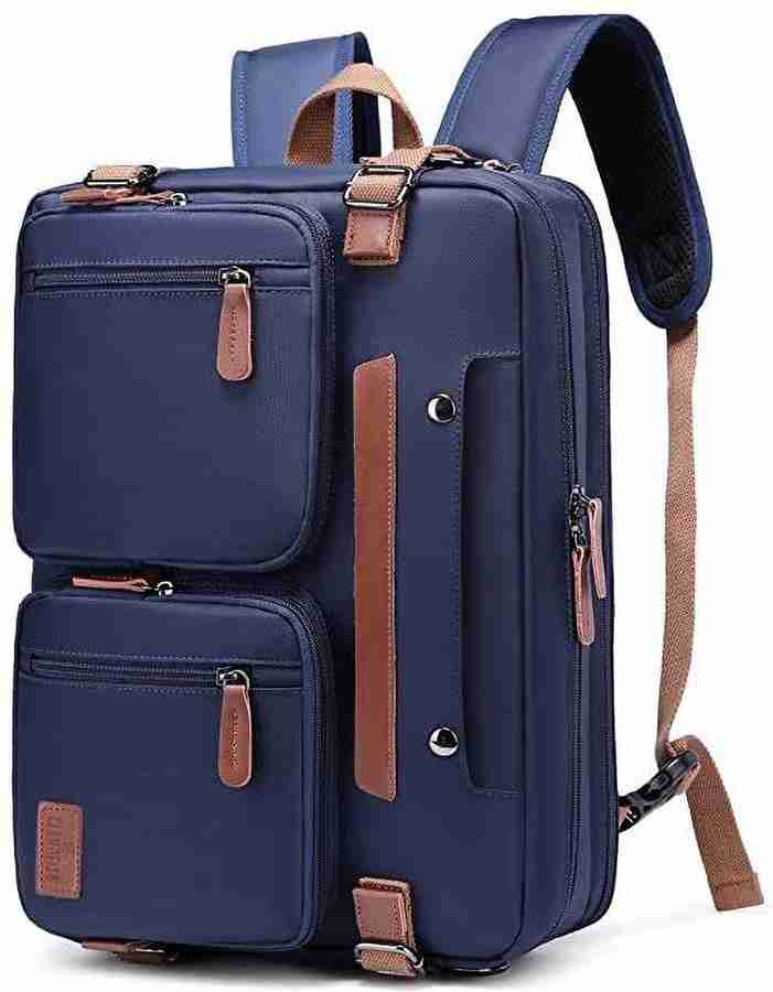 The CLOWNFISH 3 in 1 Convertible Briefcase Backpack for 15.6 inch laptop Messenger Bag Blue 14 L Laptop Backpack Blue Price in India Flipkart