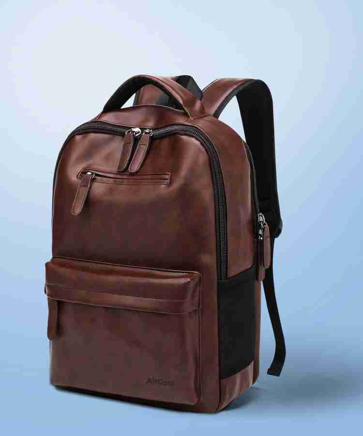 aircase vegan leather laptop bag